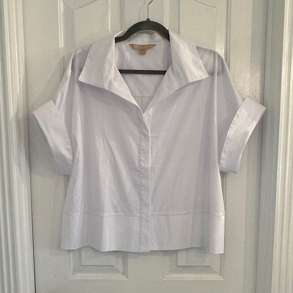 Elegant White Women's Button Down Shirt
